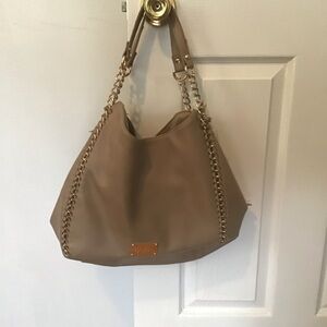 Bebe Handbag Shoulder Bag Purse Gray